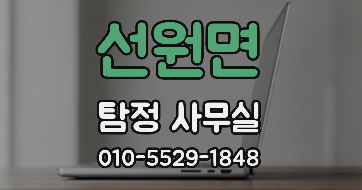 선원면 탐정 사무실