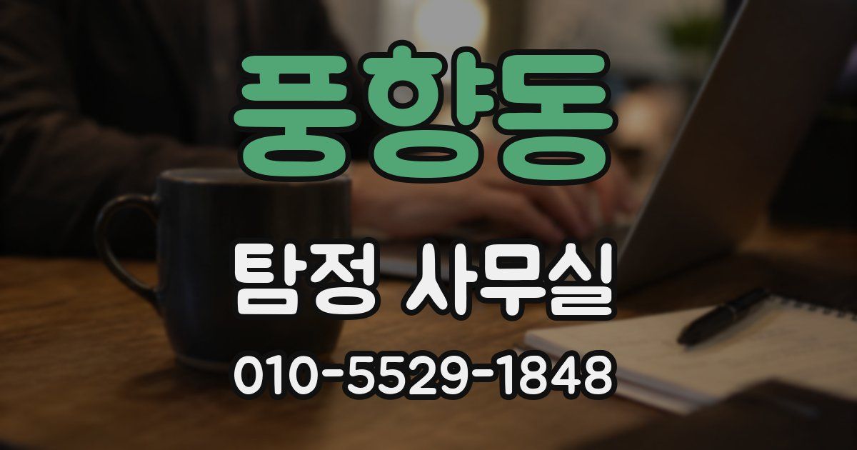 풍향동 탐정 사무실
