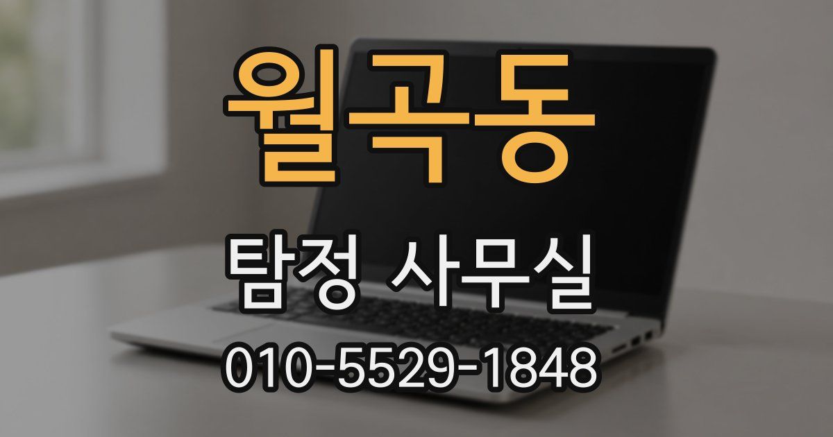월곡동 탐정 사무실
