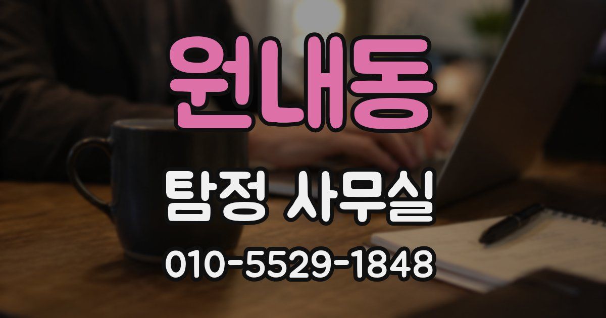 원내동 탐정 사무실