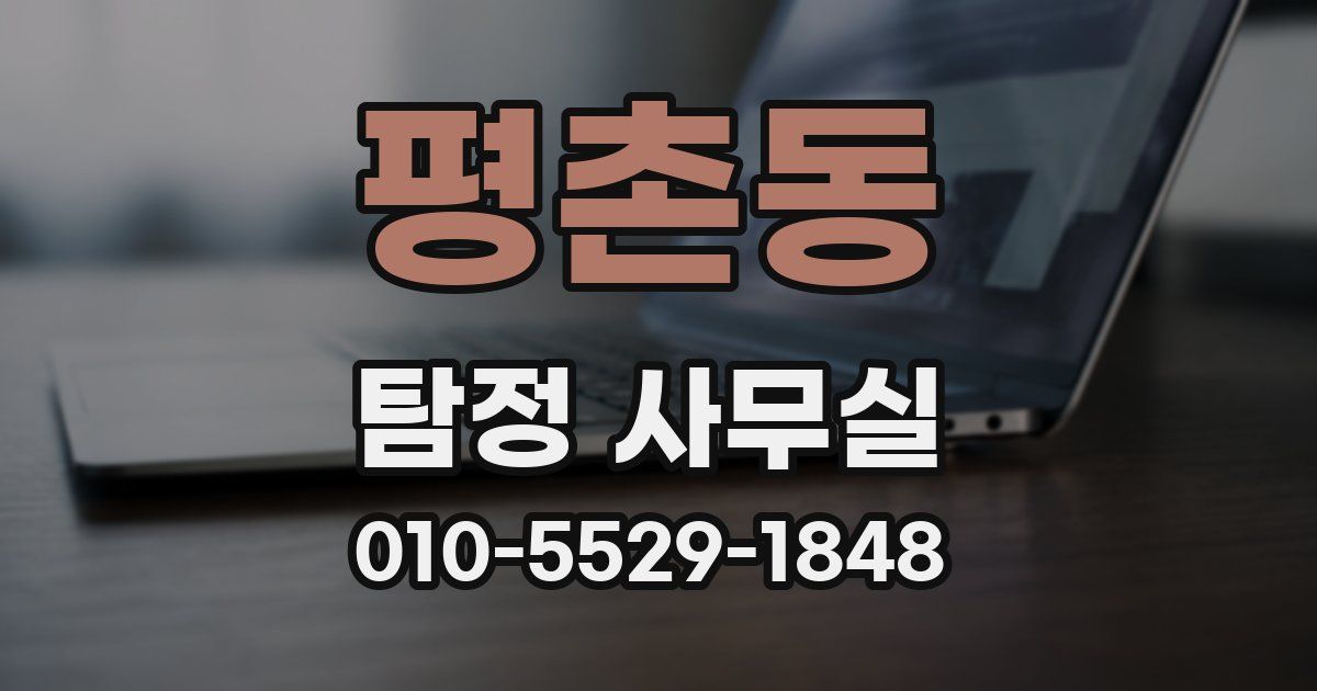 평촌동 탐정 사무실