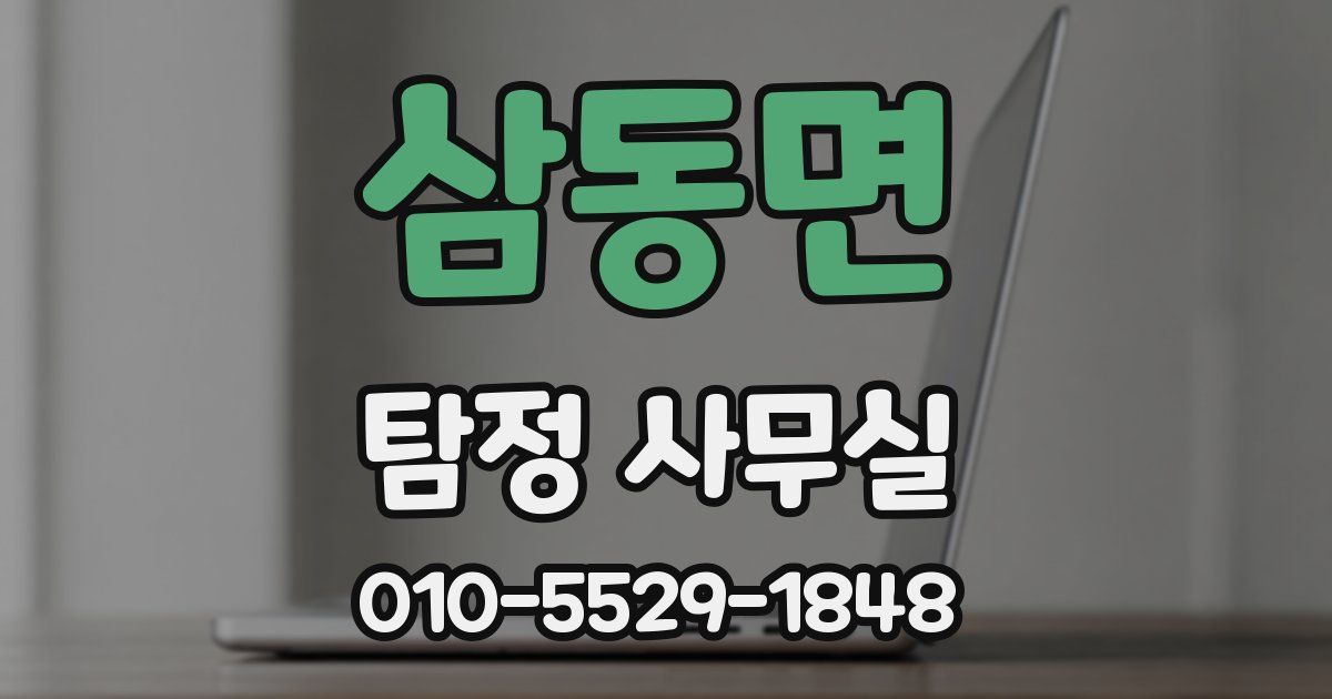 삼동면 탐정 사무실