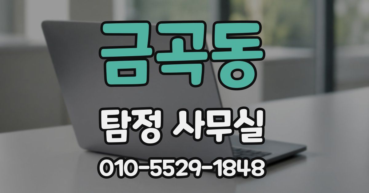 금곡동 탐정 사무실