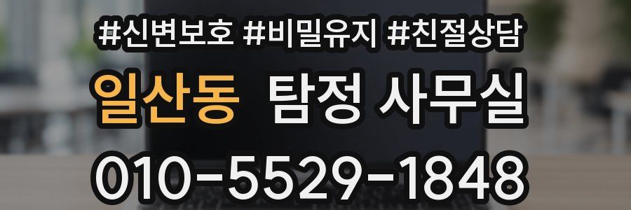 일산동 탐정 사무실