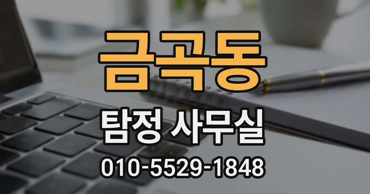 금곡동 탐정 사무실
