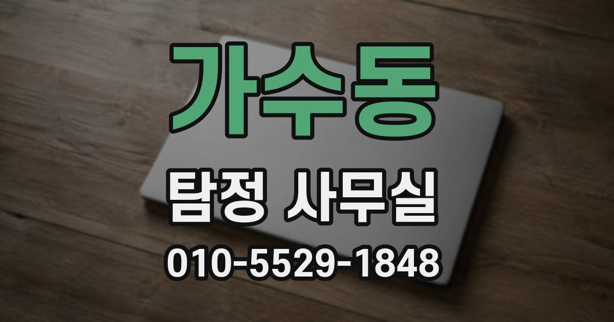 가수동 탐정 사무실