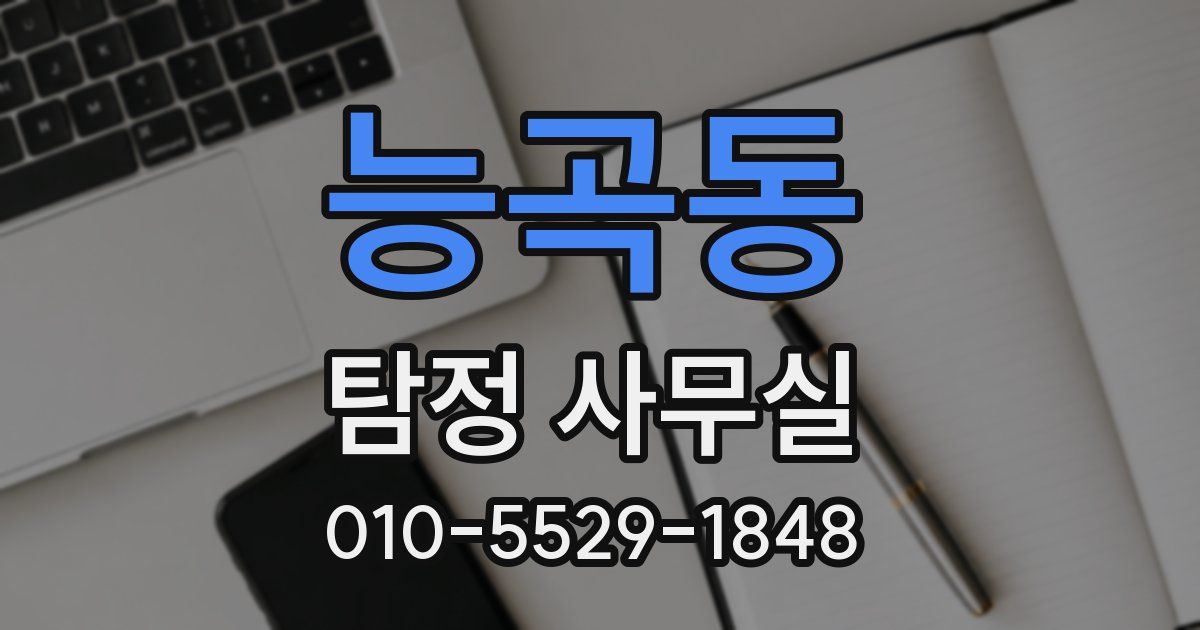 능곡동 탐정 사무실