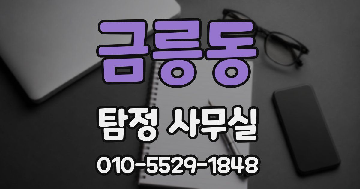 금릉동 탐정 사무실