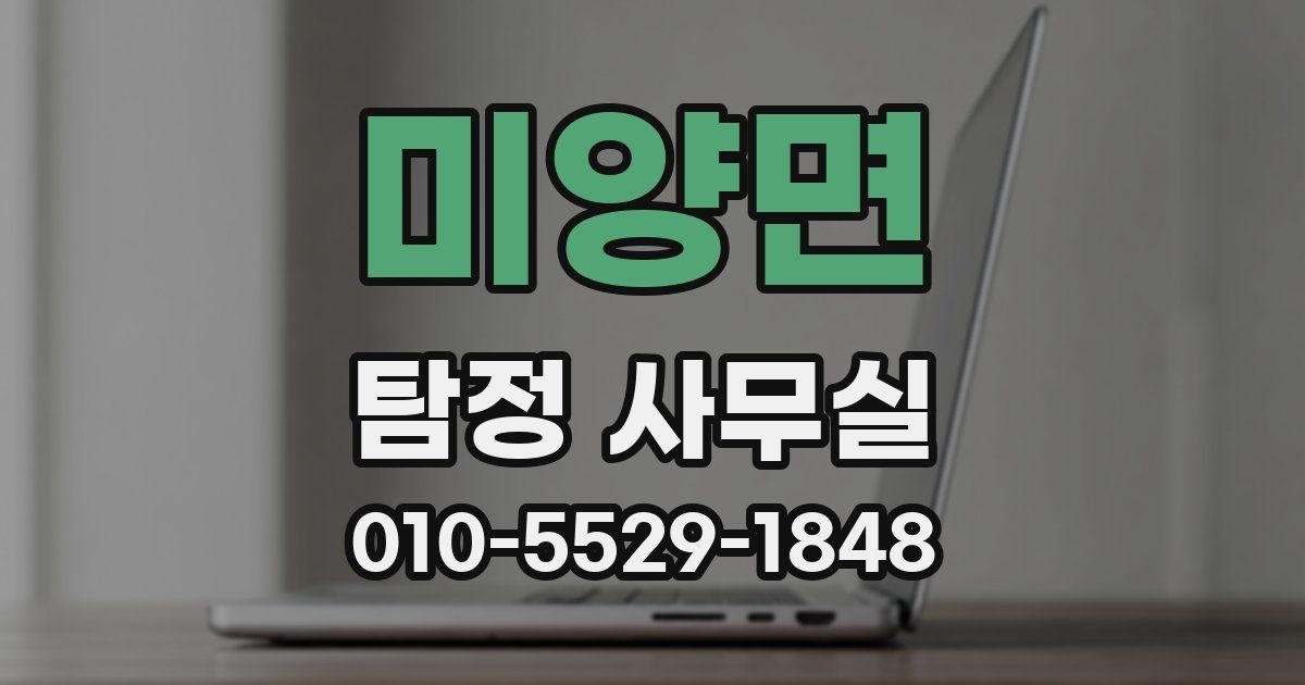 미양면 탐정 사무실
