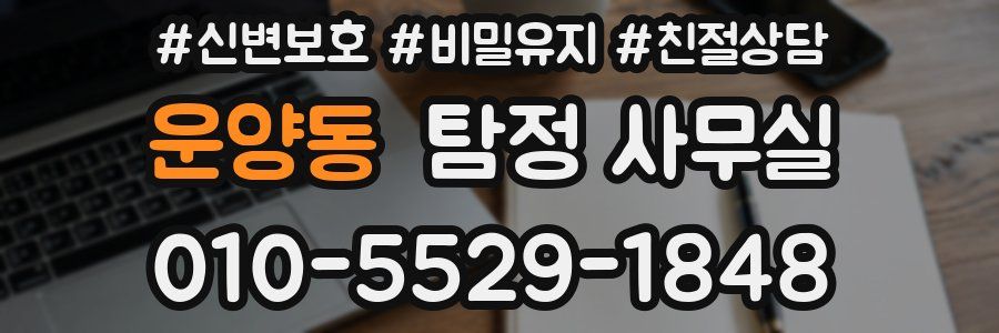 운양동 탐정 사무실