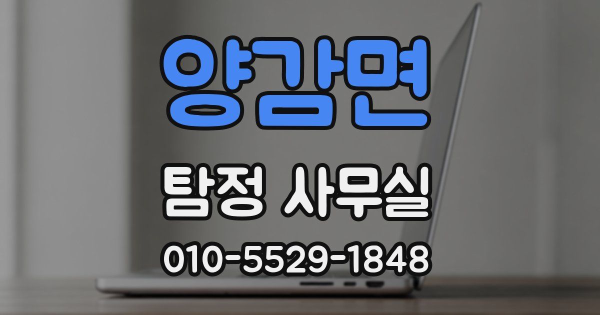 양감면 탐정 사무실