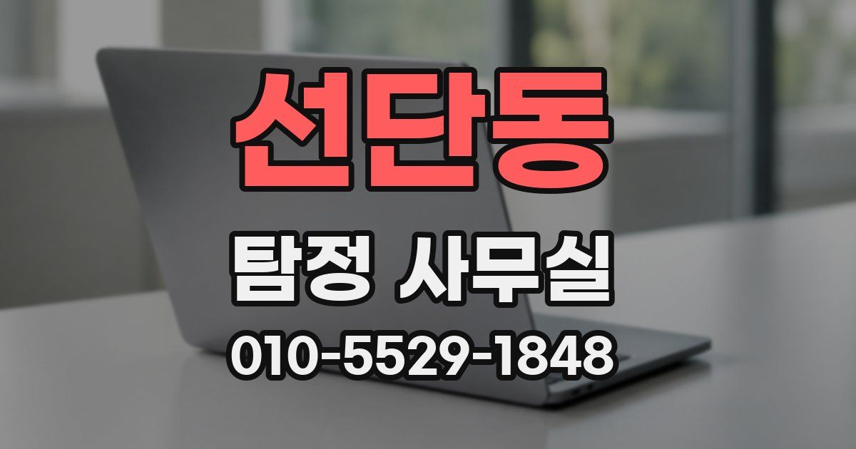 선단동 탐정 사무실