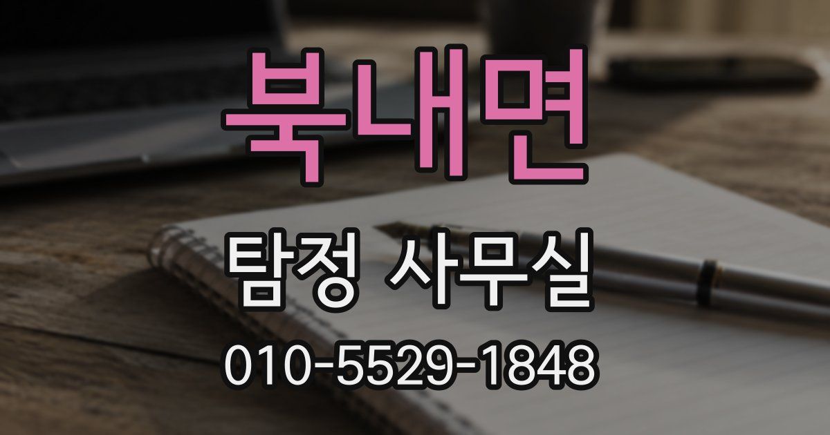 북내면 탐정 사무실