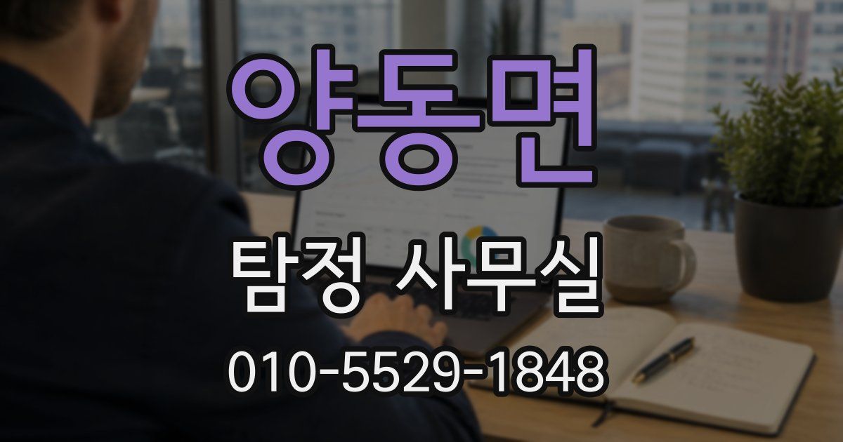 양동면 탐정 사무실