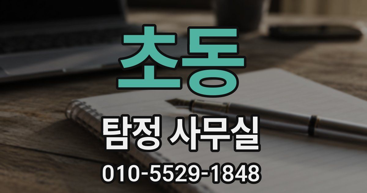 초동 탐정 사무실