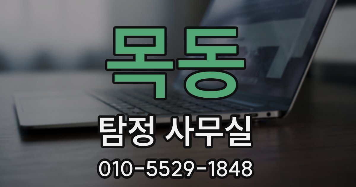목동 탐정 사무실