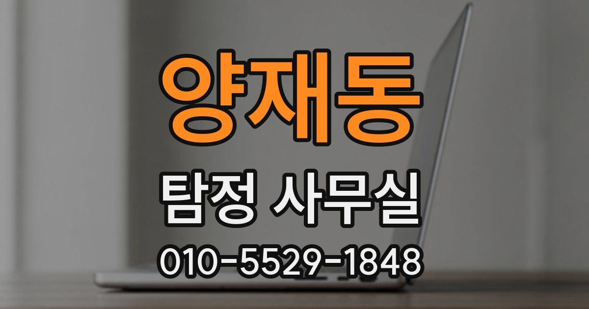 양재동 탐정 사무실