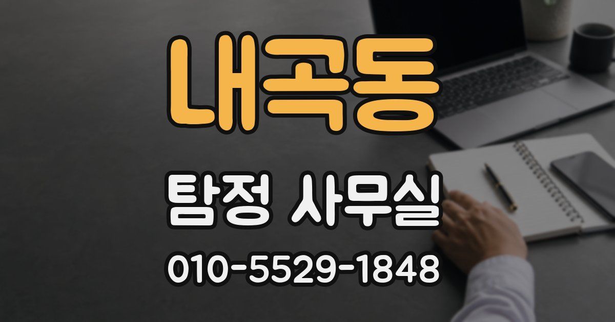 내곡동 탐정 사무실