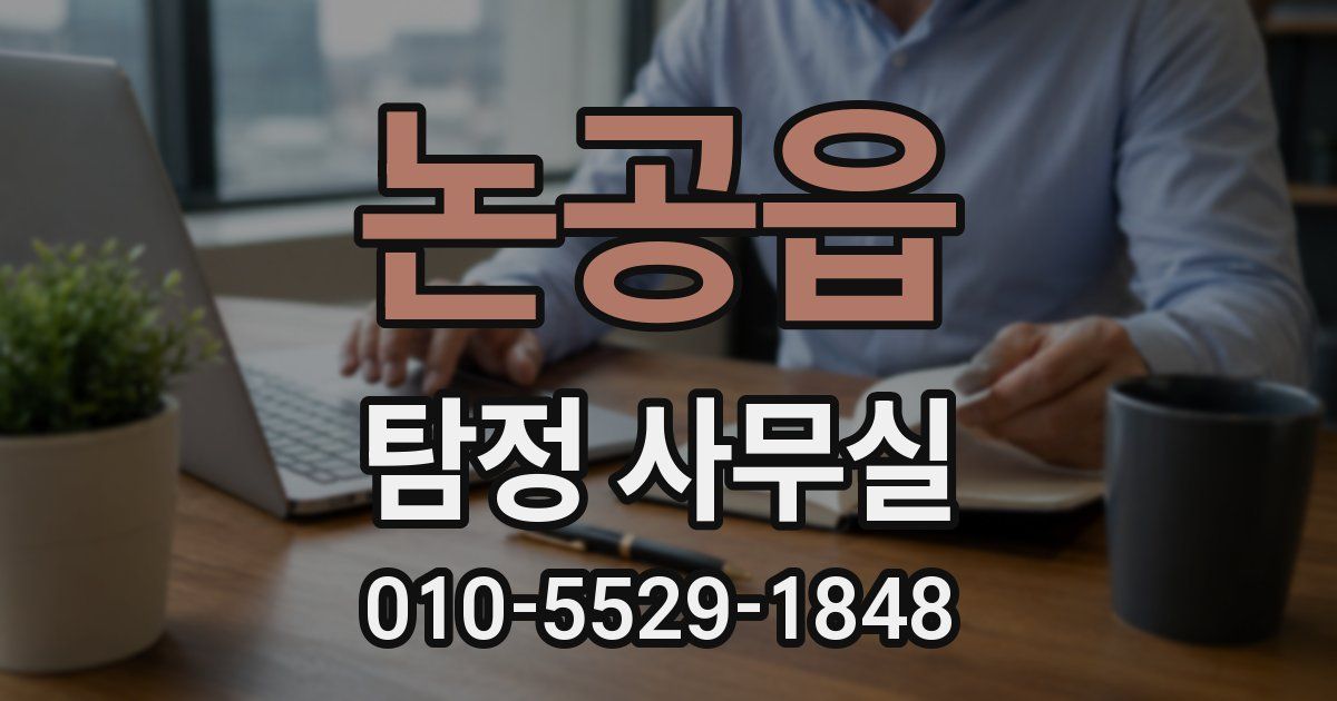 논공읍 탐정 사무실