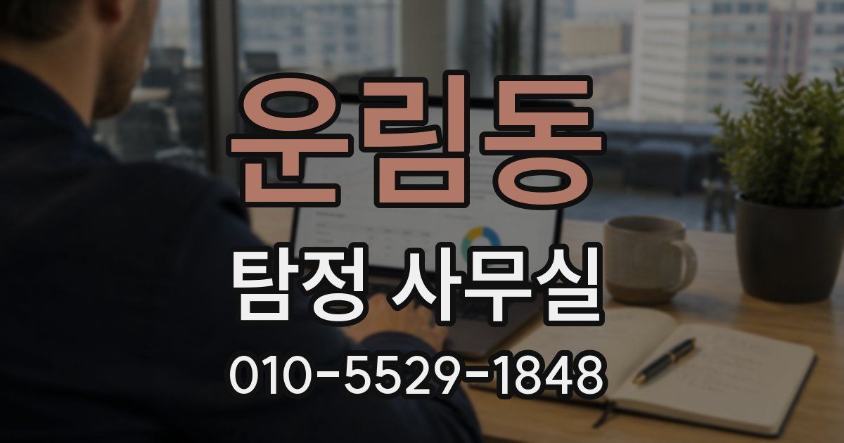 운림동 탐정 사무실