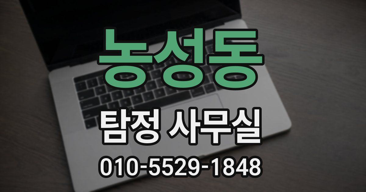 농성동 탐정 사무실