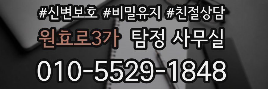 원효로3가 탐정 사무실