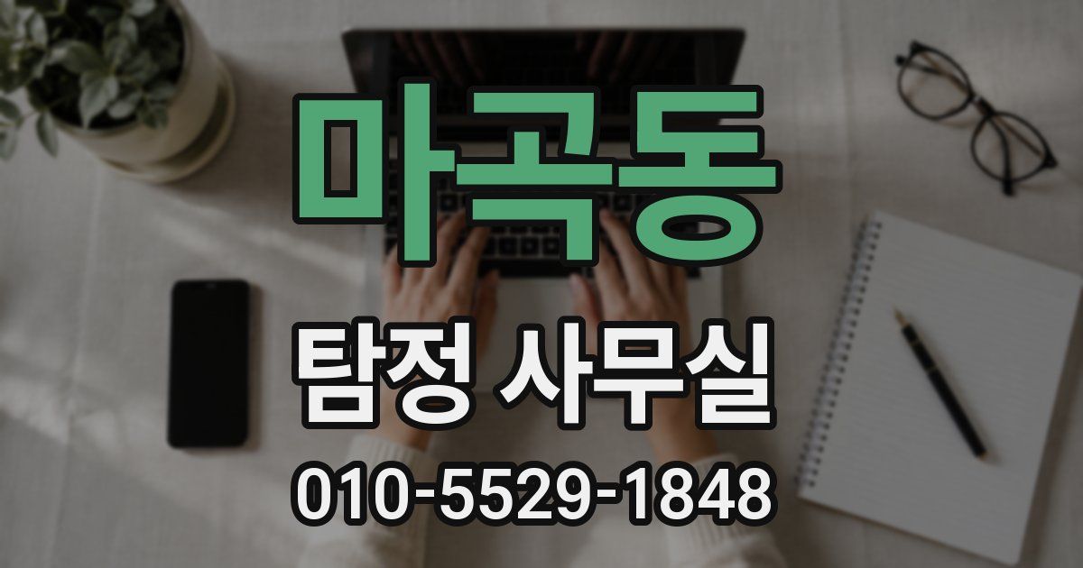 마곡동 탐정 사무실