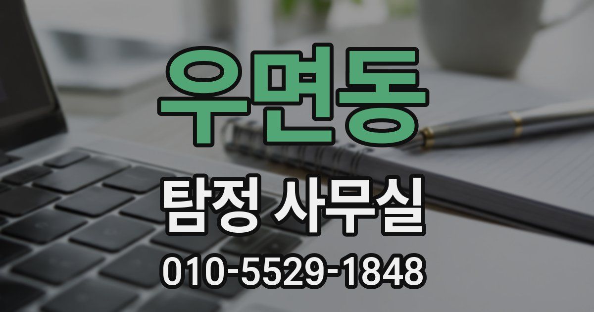 우면동 탐정 사무실