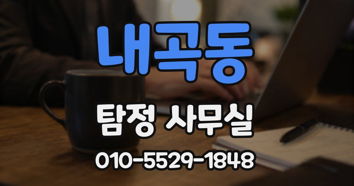 내곡동 탐정 사무실
