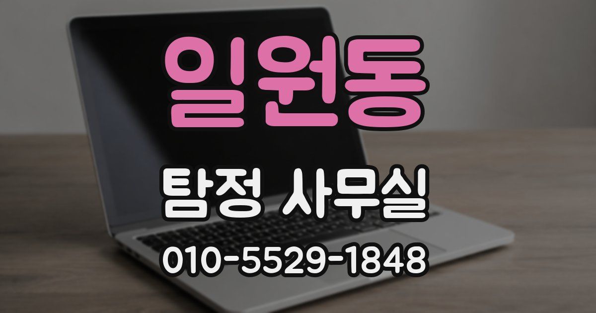 일원동 탐정 사무실