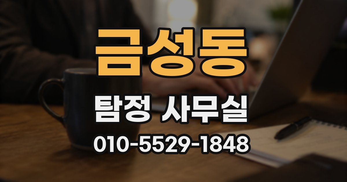 금성동 탐정 사무실