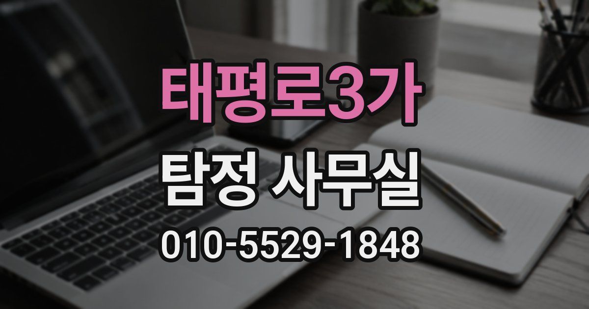태평로3가 탐정 사무실
