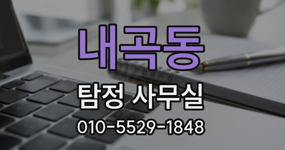 내곡동 탐정 사무실