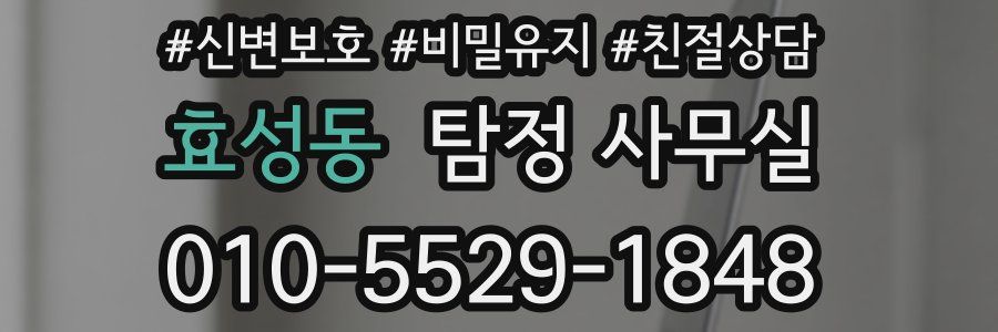 효성동 탐정 사무실
