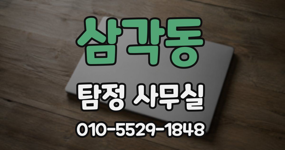 삼각동 탐정 사무실