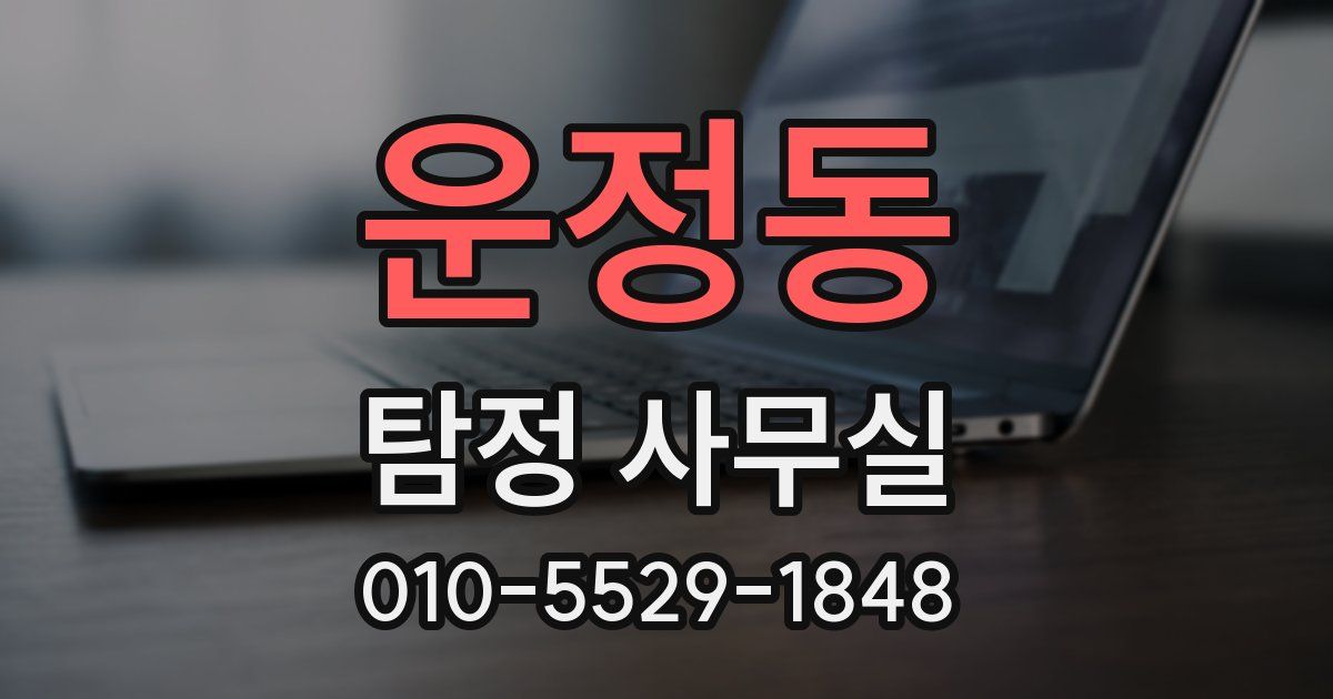 운정동 탐정 사무실