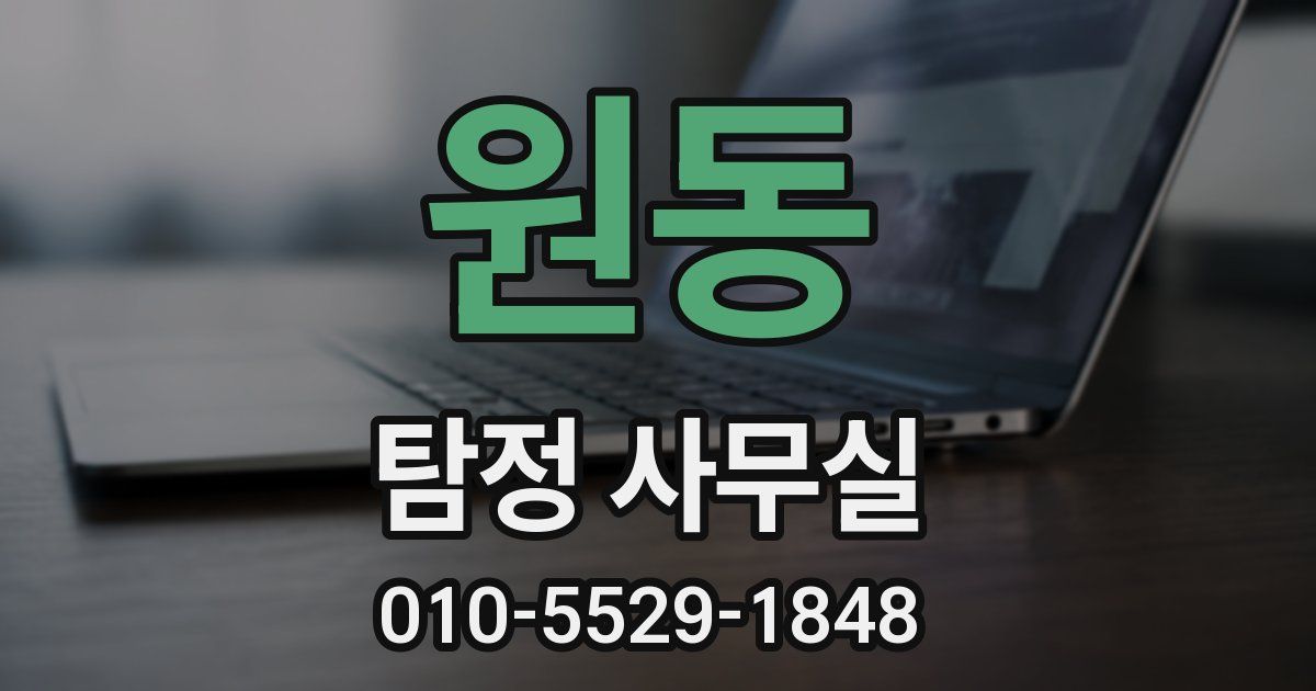 원동 탐정 사무실