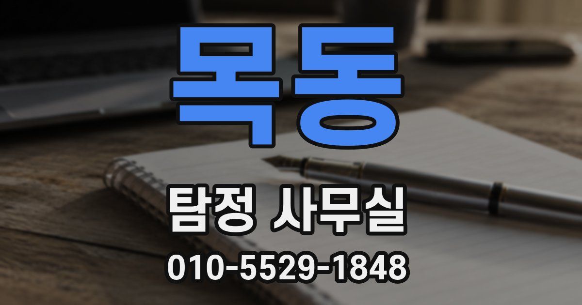 목동 탐정 사무실