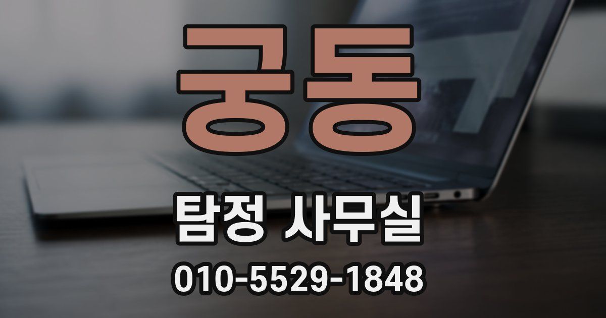 궁동 탐정 사무실