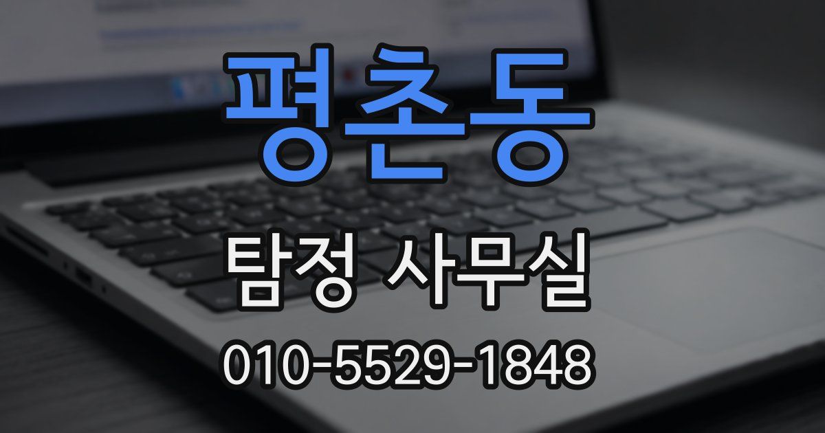 평촌동 탐정 사무실