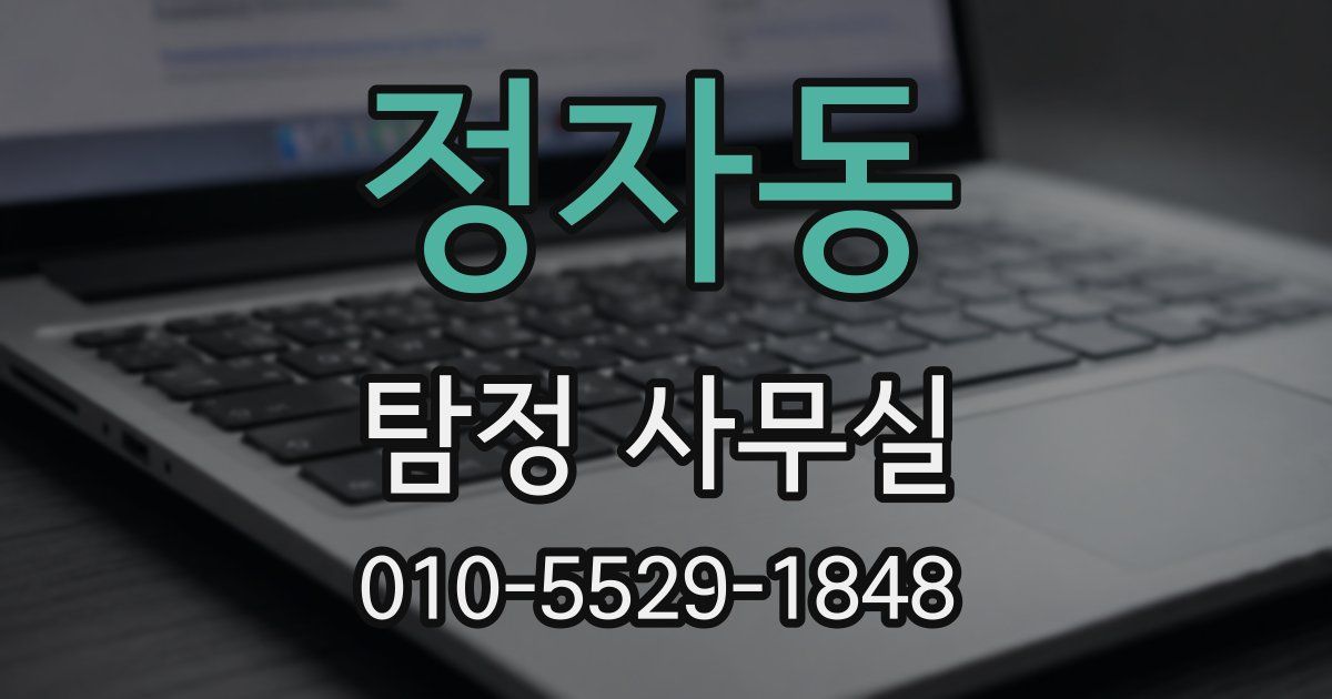 정자동 탐정 사무실
