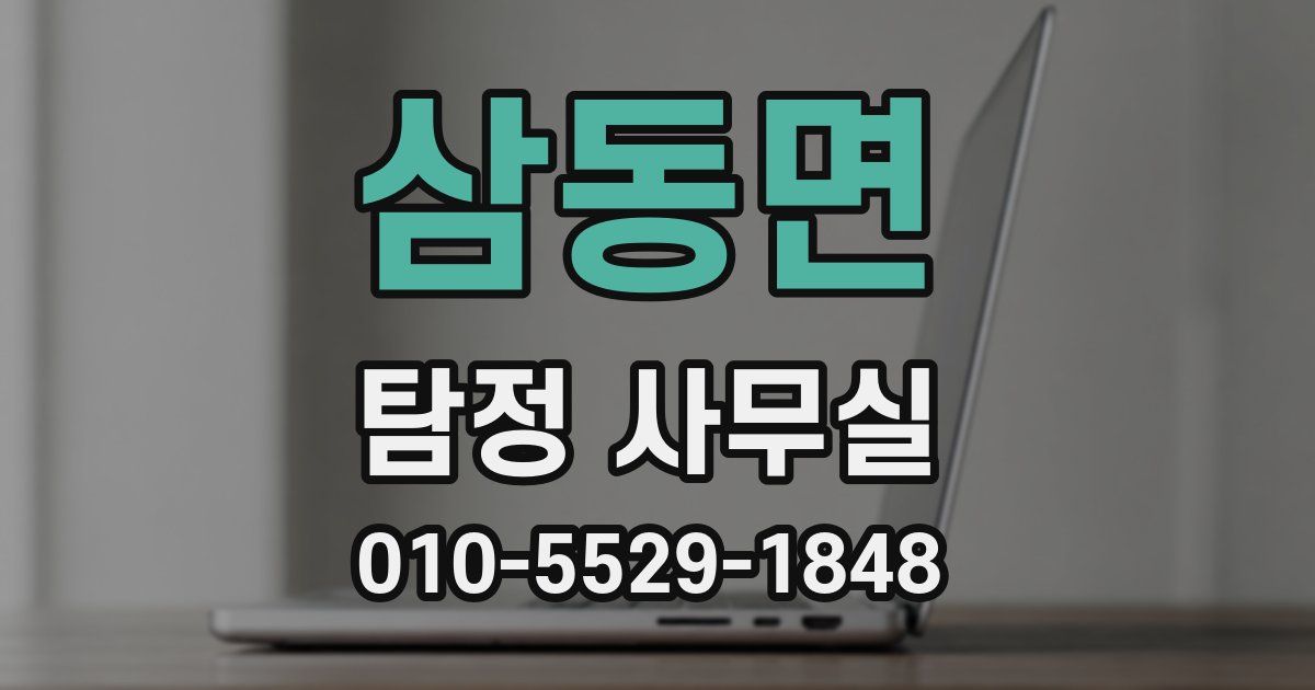 삼동면 탐정 사무실