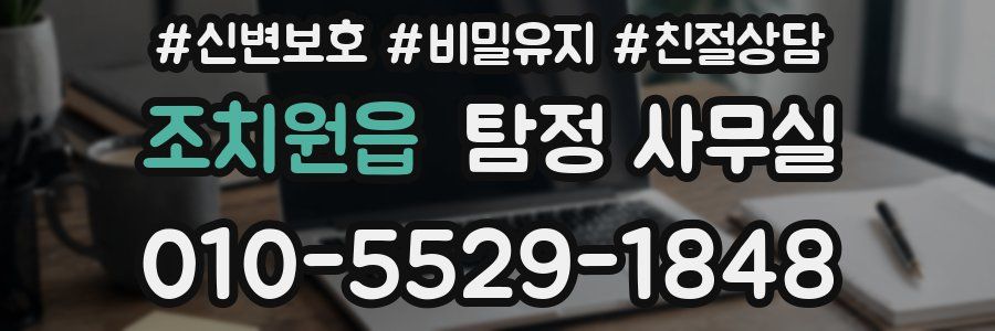 조치원읍 탐정 사무실