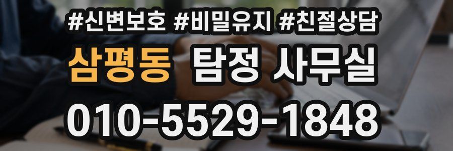 삼평동 탐정 사무실