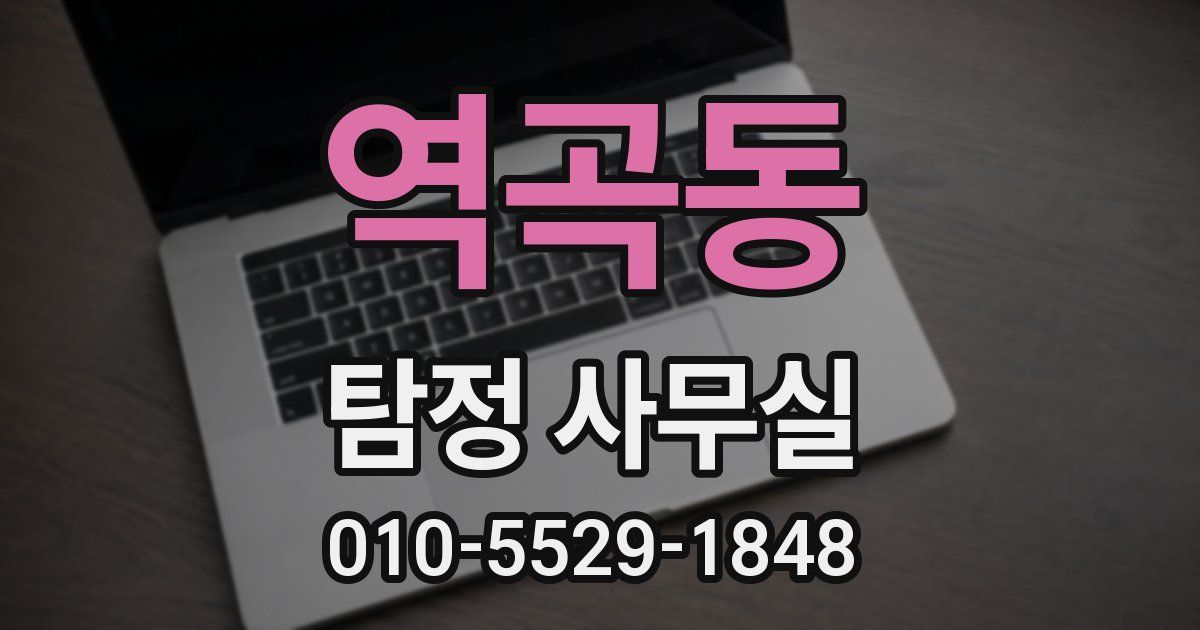 역곡동 탐정 사무실