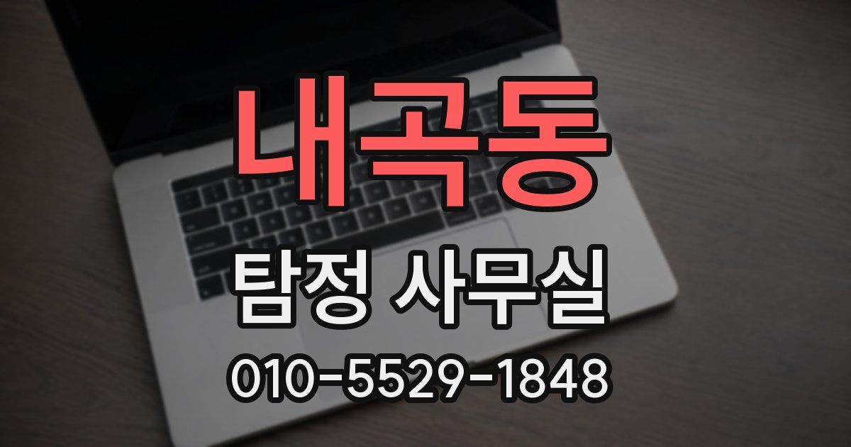내곡동 탐정 사무실