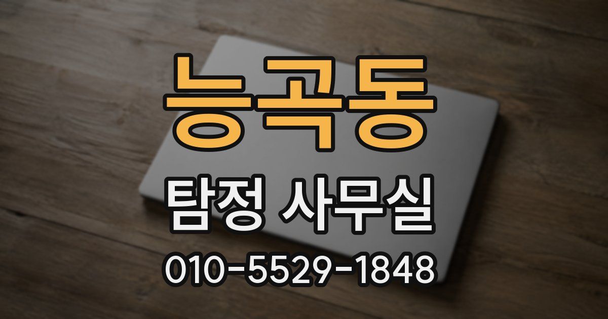 능곡동 탐정 사무실