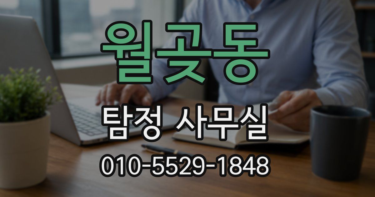 월곶동 탐정 사무실