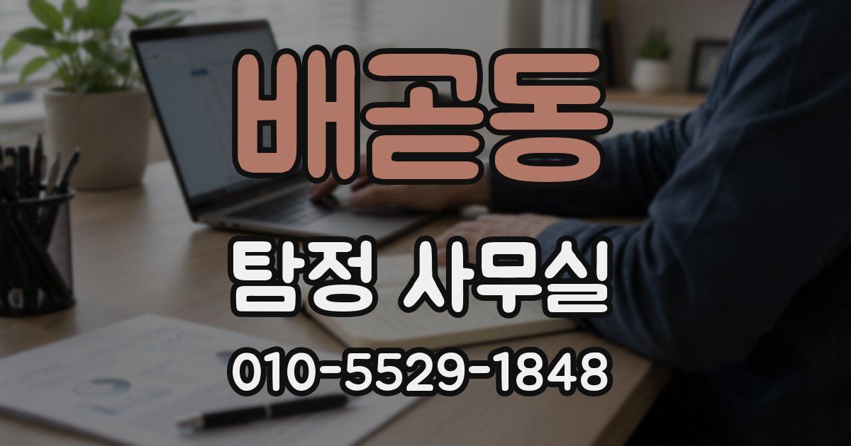 배곧동 탐정 사무실