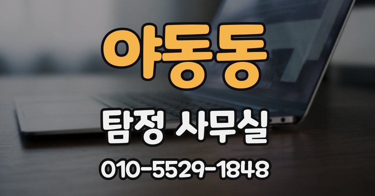 야동동 탐정 사무실